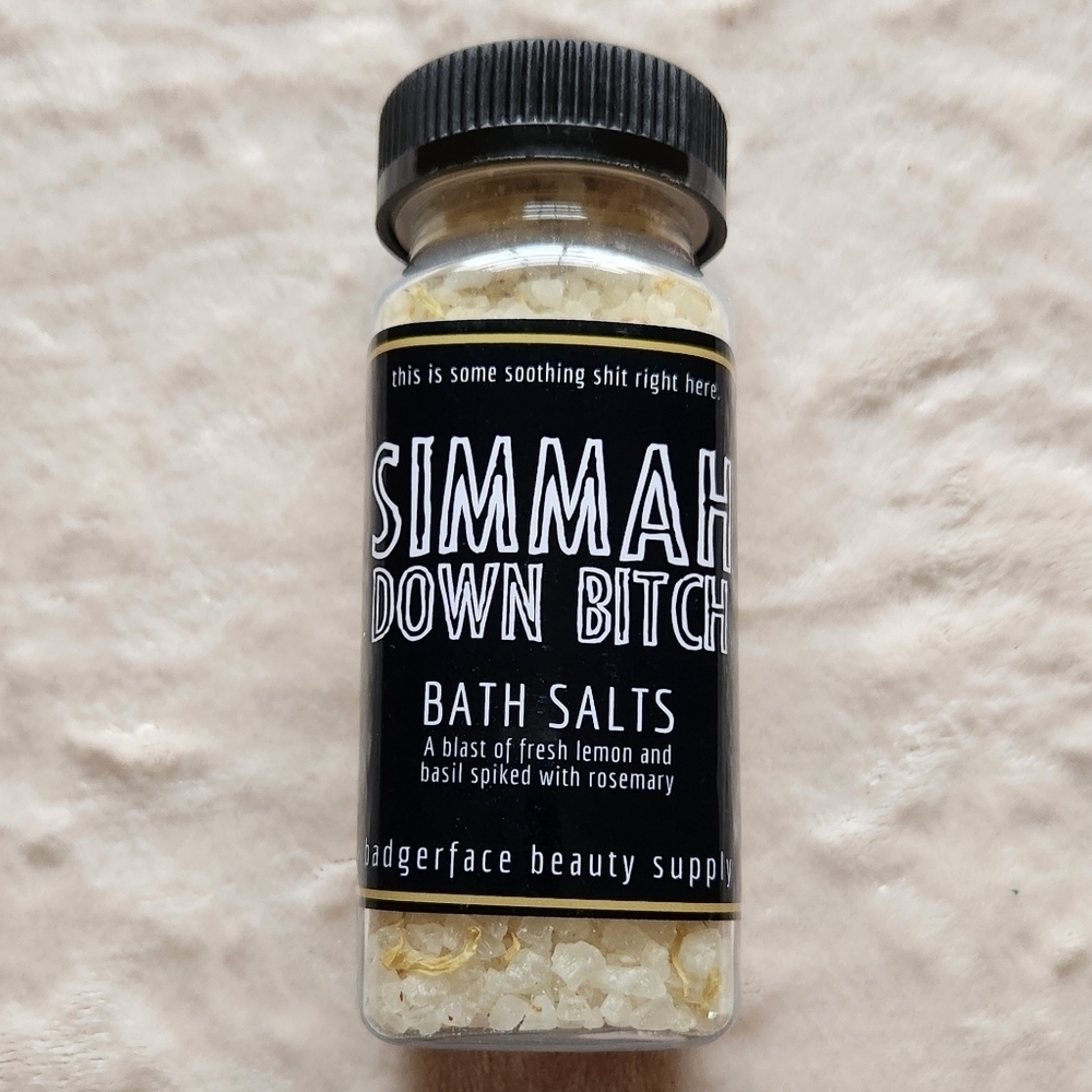 Badgerface Beauty Supply Simmah Down B*tch Bath Salts